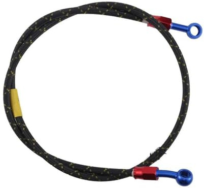 Tubo flessibile dell'olio 100cm Per Motocicletta Pezzo Di Ricambio Moto Freno Frizione Tubo Olio Connettore Diametro Interno 10mm In Acciaio Intrecciato Linea Cavo
