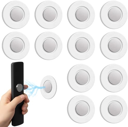 Fernbedienungshalter, 12 Stück Magnetische Fernbedienung Halterung, Universelle Magnethalterung Für TV, Klimaanlage Und Lüfter, Einfache Montage Ohne Bohren, Ideal Für Wohnzimmer, Schlafzimmer Und Arb