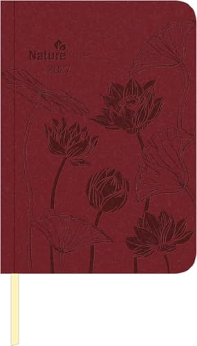 Wochen-Minitimer Flower 2027: Buchkalender A6 (10,7x15,2 cm) - Wochenplaner mit Zeiteinteilung, Notizbereich, Leseband & Monatsübersicht, für Beruf, Schule & Alltag