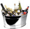 Lacor Vasque à Champagne/bassine Ovale en INOX 18/10-61 x 43 x 28 cm Vasque à Champagne, Argenté