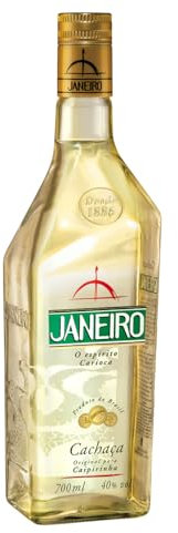 Janeiro Cachaça brasilianische Spirituose – Zuckerrohr-Brand mit frischem, ausgeglichenem Geschmack – Alkoholisches Getränk und Cocktailzutat für Caipirinha oder Batida – 1 x 0,7 L