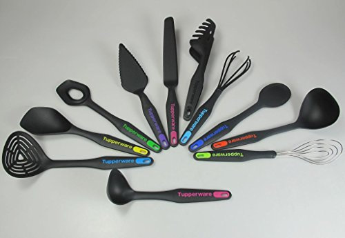 TUPPERWARE Griffbereit Tortenstück+versch.Küchenbesen+-löffeln+Chefzange+Palette