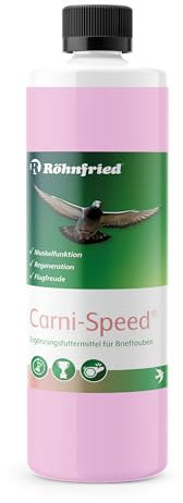 Röhnfried - Carni-Speed Konzentrat (10 ml/Liter Trinkwasser) | Mit L-Carnitin für den Fettstoffwechsel der Tauben | Regeneration & Flugfreude (500 ml)