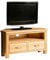 London Oak Corner TV Unit | 90 cm Solid Wood Light Oak Television Cabinet Stand Suitable for TVs up to 40 inches for Living Room or Bedroom, Fully Assembled