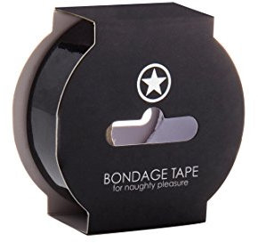 Ouch! By Shots Non Sticky Bondage Tape - schwarz - circa 17.5 m lang - 2.5 cm breit