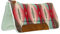 Weaver Leather 32x32 AP Cut-Back S/Pad, H9 Tapis de Selle Mixte, Rouge/Turquoise, 30 X 30