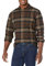Amazon Essentials Men's Long-Sleeve Flannel Shirt (Available in Big & Tall), Dark Brown Plaid, XL
