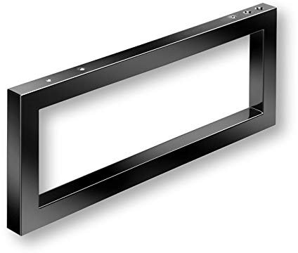 1 Stück Waschtischkonsole WK480 mit Handtuchreling 480 x 200 x 30 mm schwarz Waschtischhalter Wandkonsole Waschbeckenkonsole von SO-TECH®