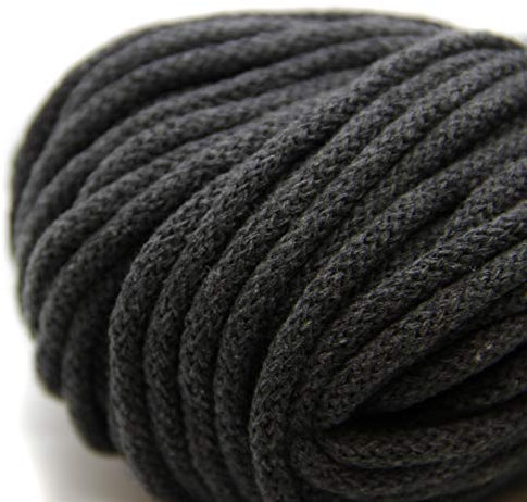 nts Nähtechnik 6mm 50m Baumwollkordel Kordel Seil in vielen Farben (dunkelgrau)
