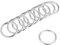 Sourcing Map O-Ring-Schnalle Metall O-Ring für Hardware Taschen Gürtel Basteln DIY 1-Inch(25mm) silberton