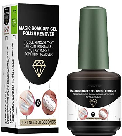 Allbestaye Nagellackentferner Soak-off Gel Liquid Professional Entferner für Gellack, Shellack (#1)