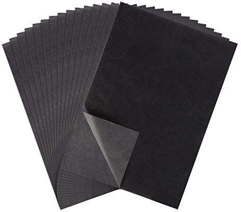 angelikashalala 100 Sheets Black Transfer Paper Carbon Paper for Paper, Metal, Glass, Carving, DIY Wood Burning Transfer Craft(A4/8.3 x 11.5 Inches)