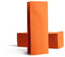 Alvotex CHIC Airlaid 50 Servietten, 1/8 Falten Stoffähnlich, hochwertige Einwegserviette, 32x40 cm, Orange