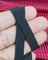 Noshad® 1cm / 10mm - 3/8 Black Flat Elastic Band for Sewing Knicker, Skirt, Scrunchies, Dressmaking, Haberdashery and Clothing Accessory, Material, Supplies Woven, Braided, Wide Strip (10 Meter)