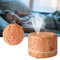 Luftbefeuchter Aroma Diffuser, Ultraschall Ultra Leise Ätherische Öle Diffusor Aromatherapie Humidifier mit 7 farbe LED Nachtlicht Automatische Ausschaltung für Babys Kinder SPA (Hellholzmaserung )