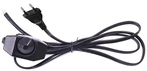 CABLEPELADO Câble d'alimentation avec variateur d'intensité type C CEE7 | Section 0,75 mm² | HO3VVH2-F | Convient pour prises, multiprises, alimentations, douilles | Noir | 1,80 m