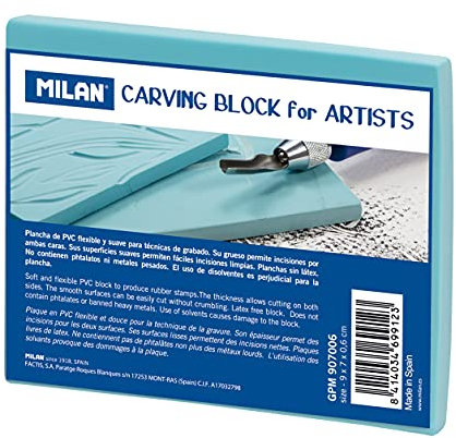 MILAN Planchas de Grabado, Azul, Pequeño