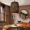 Holz Weinfass Hängelampe Deckenpendelleuchte Beleuchtung Bar Cafe Lichter Retro Lampe für Bar Cafe Living Dining Restaurant, E27 Licht, ohne Glühbirne