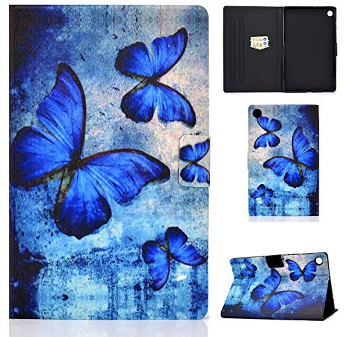 CXTCASE Funda para Lenovo Tab M10 Plus 3rd Gen (2022) 10,6, Tablet Cárcasa Cuero PU Magnetica para Lenovo Tab M10 Plus 3rd Gen, Mariposa Retra