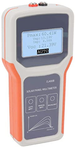 Multimètre de panneau solaire, testeur MPPT de panneau solaire photovoltaïque facile à utiliser, multifonction, stable, mis à jour avec rétroéclairage pour panneau photovoltaïque