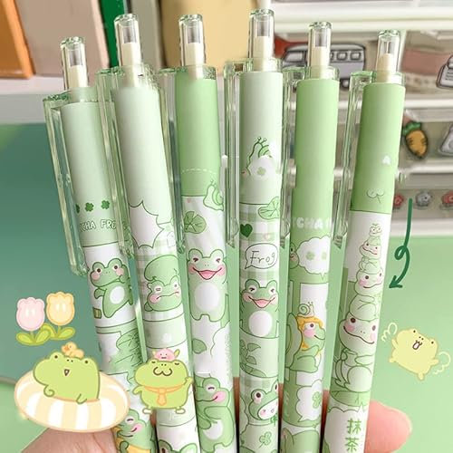 BeyBoss 6pcs Japanische Briefpapier Stifte Kawaii Stift 0,5 mm Multicolored Ballpoint Pen für Büro, Briefpapier