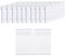 Lot de 100 porte-étiquettes en plastique transparent pour étagère métallique de vente au détail, boîte de rangement pour panneau de marchandises, supermarché, bureau, maison (50 x 42 mm)
