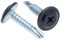 4.2 mm x 19 mm Mehrfarbige selbstschneidende, selbstbohrende Montageschrauben Phillips, Feingewinde und Flachkopf, pulverbeschichtet RAL9005 Jet black, Gehärtete Schrauben (250 st)