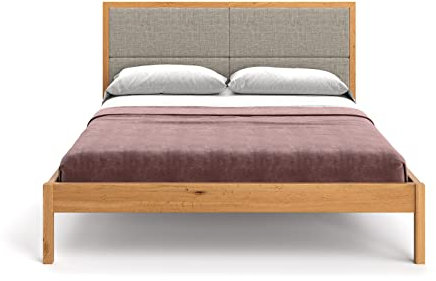 Moon-Bett aus aus Massivholz Eiche, Skandinavisches Design, 180x200 cm
