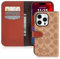 COACH Wallet Folio iPhone 15 Pro Hülle, kompatibel mit MagSafe – Signature Tan