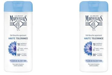Le Petit Marseillais Gel Douche Haute Tolérance Fleur De Bleuet BIO, 400 Ml (Lot de 2)