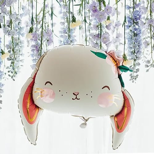 Hasen-Folienballon | Oster-Party-Dekoration | Hasen-Thema Bithday Feier | Niedlicher Tierballon