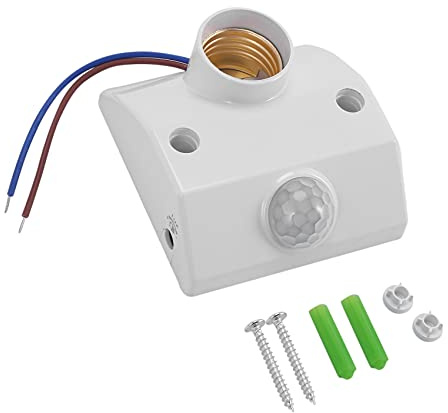 melairo Culot Douille IR Ampoule Lampe A Detecteur Mouvement