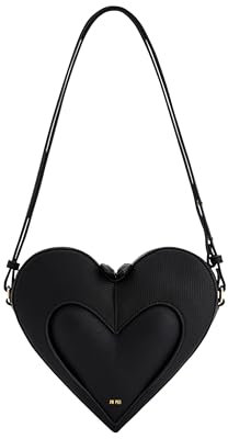 JW PEI Damen Francisca Herzförmige Umhängetaschen - Schwarz