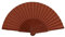 MAPIMANIA - Eventail Mariage Rouge Pliant en Bois en Bois laqué à la Main et Double Face | Ventilateur de Poche Femme Elegant | Eventail Japonais | éventail cérémonie élegant