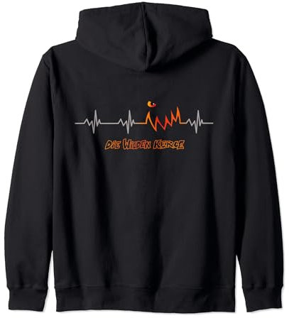 Die Wilden Kerle EKG Kurve Die wilden Kerle Logo Kapuzenjacke