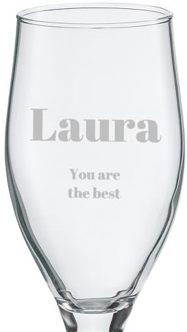 Wanapix | Verre à Bière Personnalisable | 50 cl. | Verres à Bière Gravés avec nom, date, motifs | Verres écologiques sans plomb | Cadeau original pour les brasseurs | 100% Personnalisé