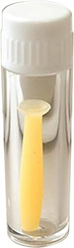 Jinshining 1pc Yellow Convenient Soft Silicone Contact Lens Tool,Plunger Remover for Soft and Hard Lenses Multipurpose Accessory Contact Lens Applicator,Contact Lens Care