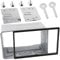 Universal Auto Radio Montage Rahmen, 2DIN Doppel Metallrahmen Halterung Faszienmontageset, 2DIN Autoradio Armaturenbrett mit Rahmen für VW Doppel DIN Auto Radio Auto DVD Player GPS Navigation