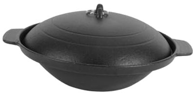 MOLUCKFU Pentola Di Terracotta Per Riso e Pollo Brasato 18cm, Casseruola Creativa Da Cucina in Ghisa Resistente Per Uso Domestico, Ristoranti e Hotel