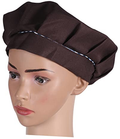 SECFOU 1pezzi Cappello da Cucina Regolabile per Ragazzo Ragazza per Cottura e Feste di Compleanno Accessorio per Ragazzi e Ragazze Marrone