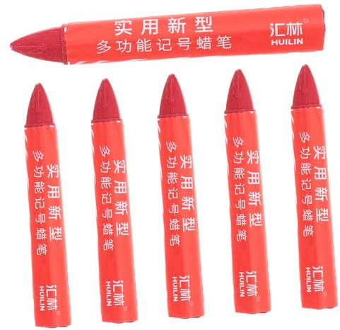 iplusmile 6st Reifenmarkierung Textmarker Autozubehör Reifenreparaturstift Reifen-Graffiti-Stift Reifenstifte Markierungsstifte Für Autoreifen Reifenmarker Buntstifte Zeichnen Wachs Rot