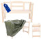 MODO24 Gartenbank aus Holz, Schutzhülle aus PVC, Parkbank, Gartenmöbel, Sitzbank, Bank Friesenbank, Holzbank, 2-Sitzer, In- & Outdoor, FSC-Holz, Abmessungen 46x118x78 cm, Farbe: Natur imprägniert