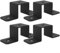 JoyousMall Morsetto per tubi quadrato, staffa di fissaggio a U in acciaio al carbonio per pali in legno (4 pezzi, 5,1 cm)
