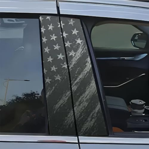 Startbuymore Fahrzeugtürsäulenaufkleber, 24x46 cm, Größe B, 2er Packung | PVC, B-Säule Aufkleber Set, Auto Dekoration und Schutz