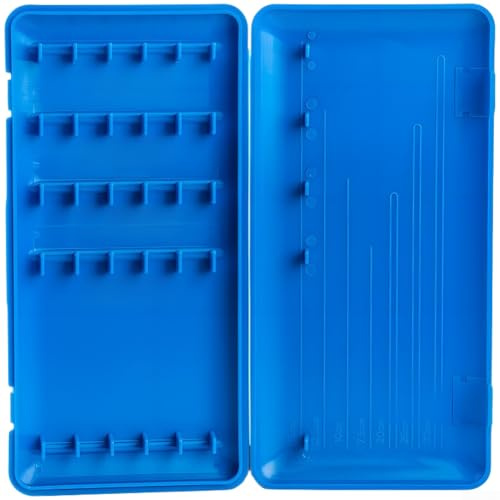FABULETTA Dual Sided Carp Fishing Line & Hook Organizer Box with Length Markings, Sealed Waterproof Protection, Compact Portable Fishing Tackle Storage Case for Anglers