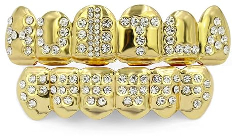 yufana Grilles de Dents de Hip-hop d'or,Hip Hop Dents Grilles Grill Gold Grillz Accolades Grillz Accolades