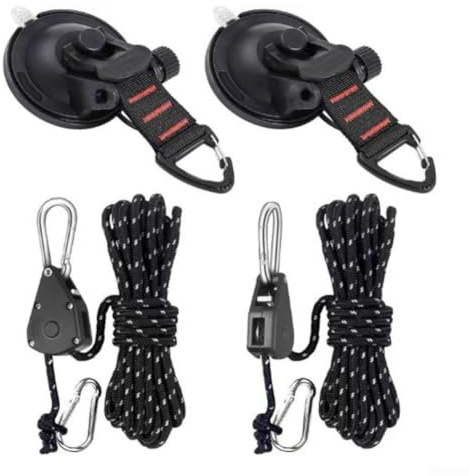 Saughaken Set mit Rolle 16cm Camping Markise(Clip 4 piece set)