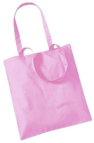Westford Mill 100% Baumwolle Tasche für das Leben (W101S) – Damen Einkaufstasche wiederverwendbar – Rosa Klassisch, Rosa, Rosa, Rosa