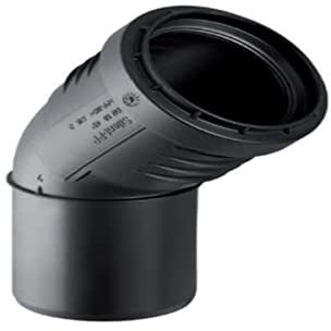 Geberit 390422141 Bogen Silent-PP mit Muffe, 45 Grad DN 90