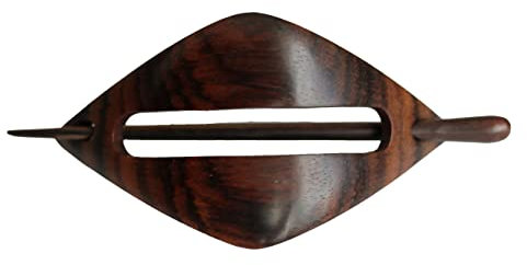 ISLAND PIERCINGS Haarspange, Handarbeit aus Holz, 10cm x 5cm, Unisex, 1 Stück